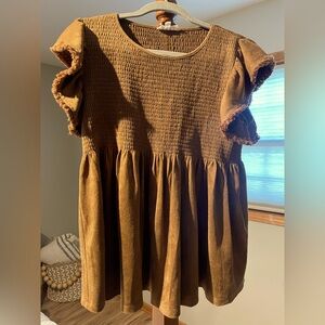 THML velvet baby doll top